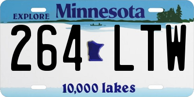 MN license plate 264LTW
