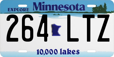 MN license plate 264LTZ