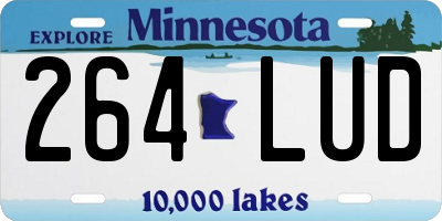 MN license plate 264LUD