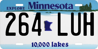 MN license plate 264LUH