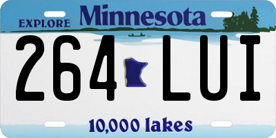 MN license plate 264LUI