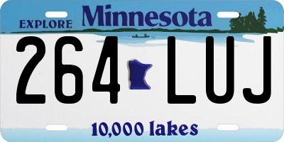 MN license plate 264LUJ