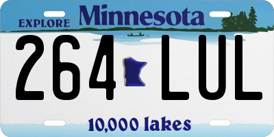 MN license plate 264LUL