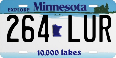 MN license plate 264LUR
