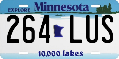 MN license plate 264LUS