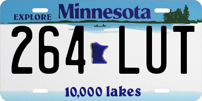 MN license plate 264LUT