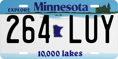 MN license plate 264LUY