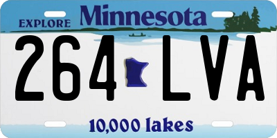MN license plate 264LVA