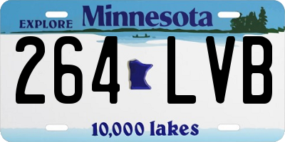 MN license plate 264LVB
