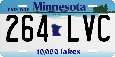 MN license plate 264LVC