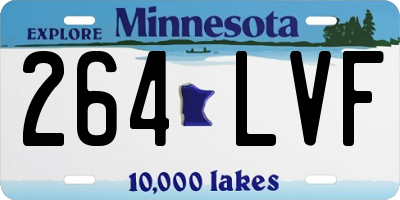 MN license plate 264LVF