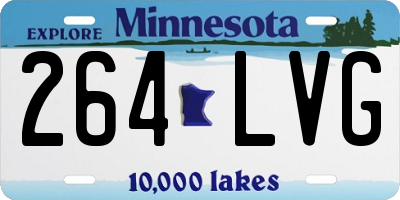 MN license plate 264LVG