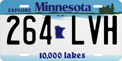 MN license plate 264LVH