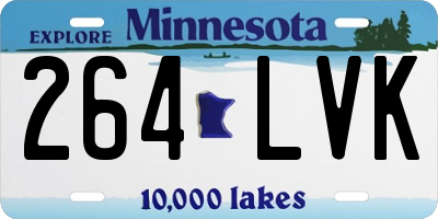 MN license plate 264LVK