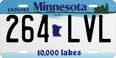 MN license plate 264LVL