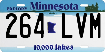 MN license plate 264LVM