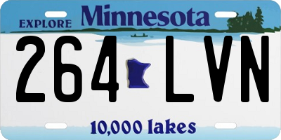 MN license plate 264LVN