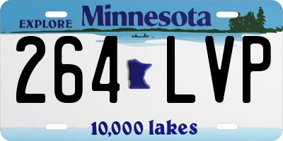 MN license plate 264LVP