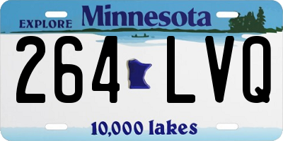 MN license plate 264LVQ