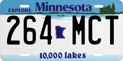 MN license plate 264MCT