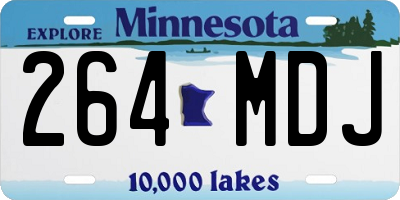 MN license plate 264MDJ