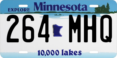 MN license plate 264MHQ