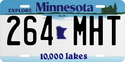 MN license plate 264MHT