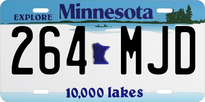MN license plate 264MJD