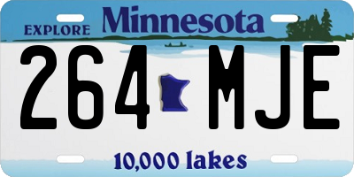 MN license plate 264MJE