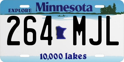 MN license plate 264MJL