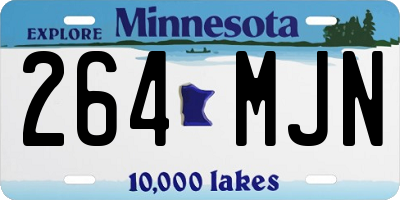 MN license plate 264MJN
