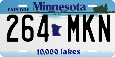 MN license plate 264MKN