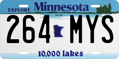 MN license plate 264MYS