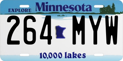 MN license plate 264MYW