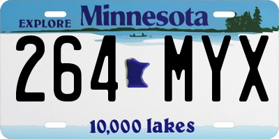 MN license plate 264MYX
