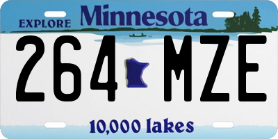 MN license plate 264MZE