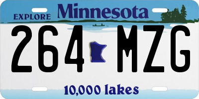 MN license plate 264MZG
