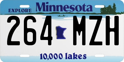 MN license plate 264MZH