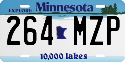MN license plate 264MZP