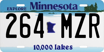 MN license plate 264MZR