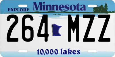 MN license plate 264MZZ