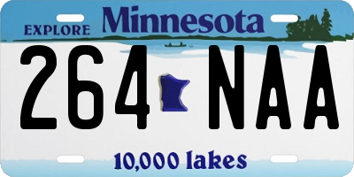MN license plate 264NAA