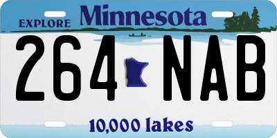 MN license plate 264NAB