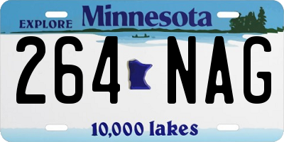 MN license plate 264NAG