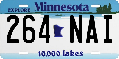 MN license plate 264NAI