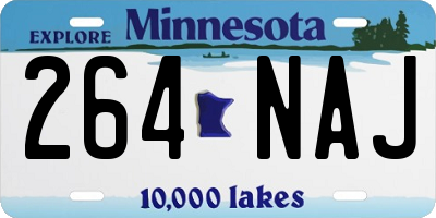 MN license plate 264NAJ