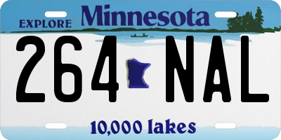 MN license plate 264NAL