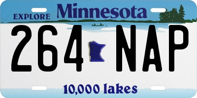 MN license plate 264NAP