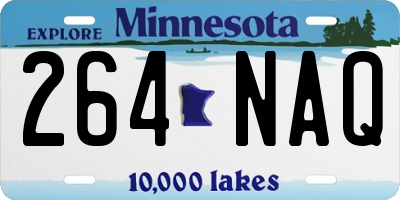 MN license plate 264NAQ
