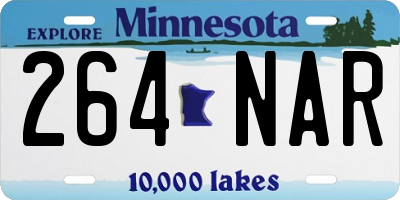 MN license plate 264NAR
